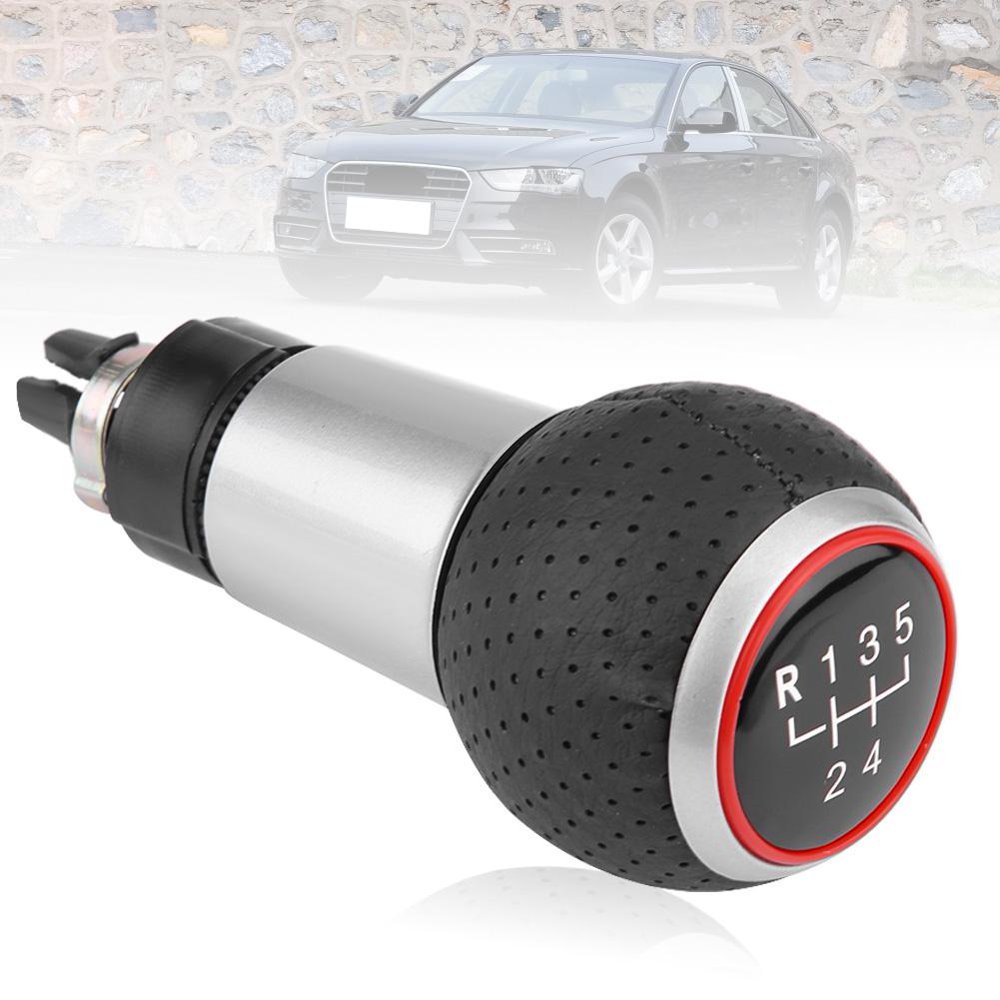 Mgaxyff Car Manual 5 Speed Gear Shift Knob Head for Audi A4 S4 B8 8K A5