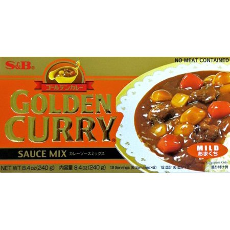 NineChef Bundle - SB Golden Curry Sauce Mix - Mild GOLDEN CURRY Sauce Mix 7.8oz (5 Pack)+ 1 NineChef ChopStick