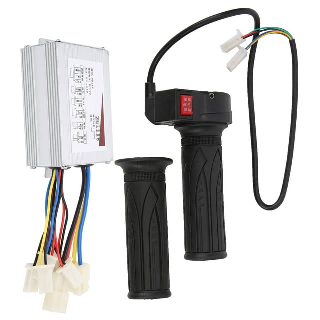 Poignée d'Accélérateur de Vélo, Aluminium Portable Robuste 3 Vitesses 12V500W pour Vélos Électriques