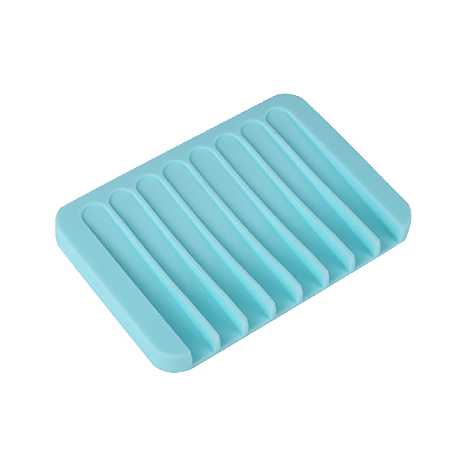 Flexible Soap Dish Plate Holder Tray Soap Holder Kitchen Bathroom Organizer 