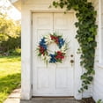thumbnail image 5 of Spring Artificial Tulips Wreath for Door Decor, Seasonal Wall Hanging, Easy to Clean, Perfect for Indoor Outdoor, Holiday and Housewarming Gift Multicolor, 5 of 6
