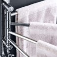 thumbnail image 4 of Plannu Towel Racks 304 Stainless Steel Bathroom Swing Out Towel Bars Swivel Towel Rail 4 Arm Storage Organizer Space Saving Wall Mounted Hand Towel Rack Holder for Bathroom, 4 of 4