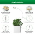 thumbnail image 6 of SANSI 5W LED Grow Lights, Full Spectrum White Ceramic Indoor Plant Light with Gooseneck Timer, 1-Pack, 6 of 6