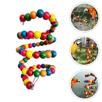 LEORX 1Pack Parakeet Toys Bird Enrichment Toys Metal Simple Structure Exercise