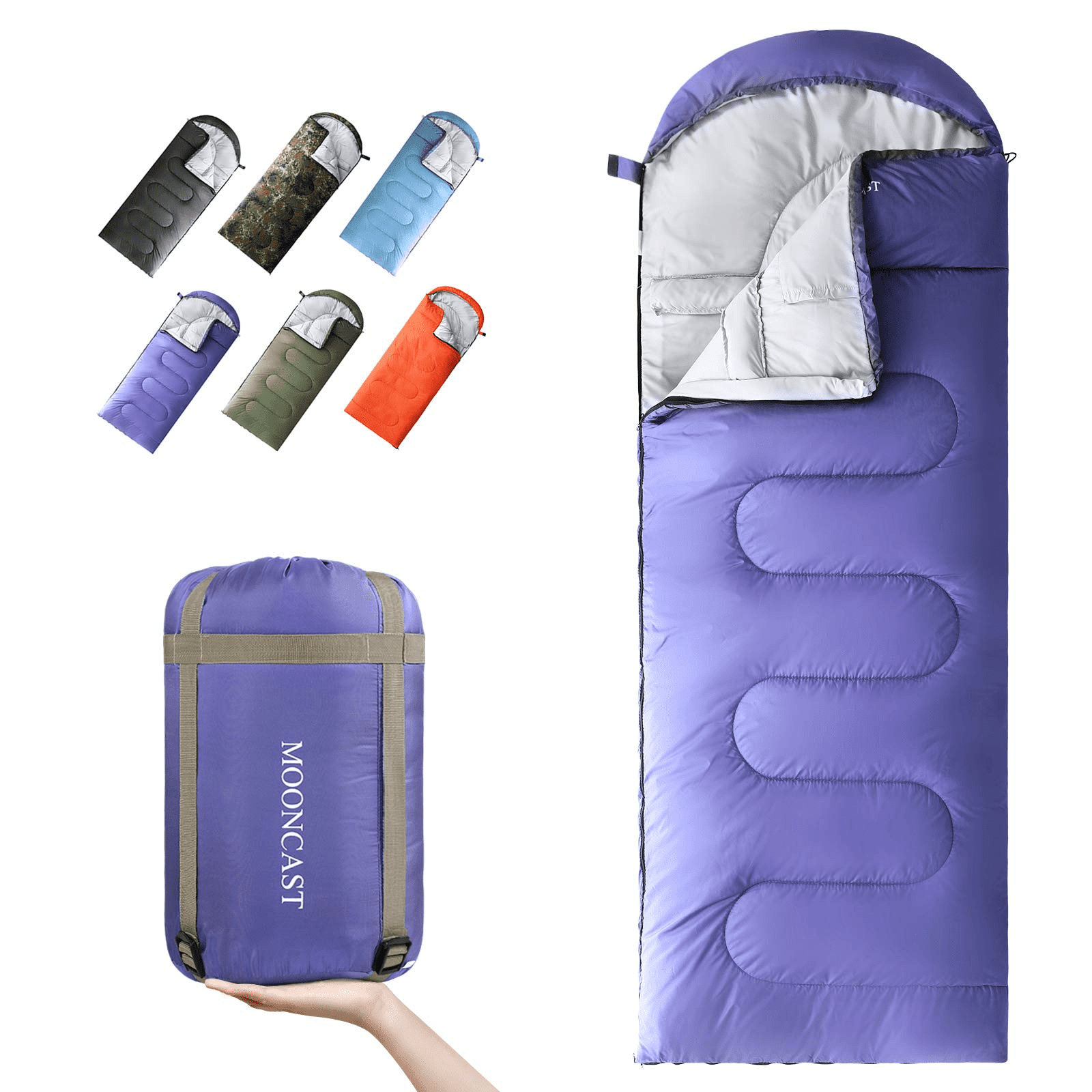 Lightweight Waterproof Sleeping Bag for Adults & Kids Camping Sleeping Bag Hiking Camping Traveling Music Festival and Outdoors 4 Season Warm & Cool Weather 
