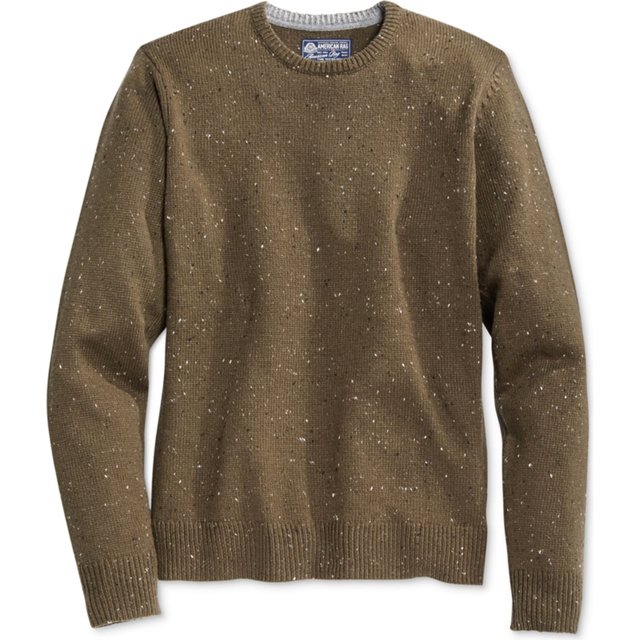American Rag suéter de punto sólido para hombre, verde, pequeño American Rag Pull-over