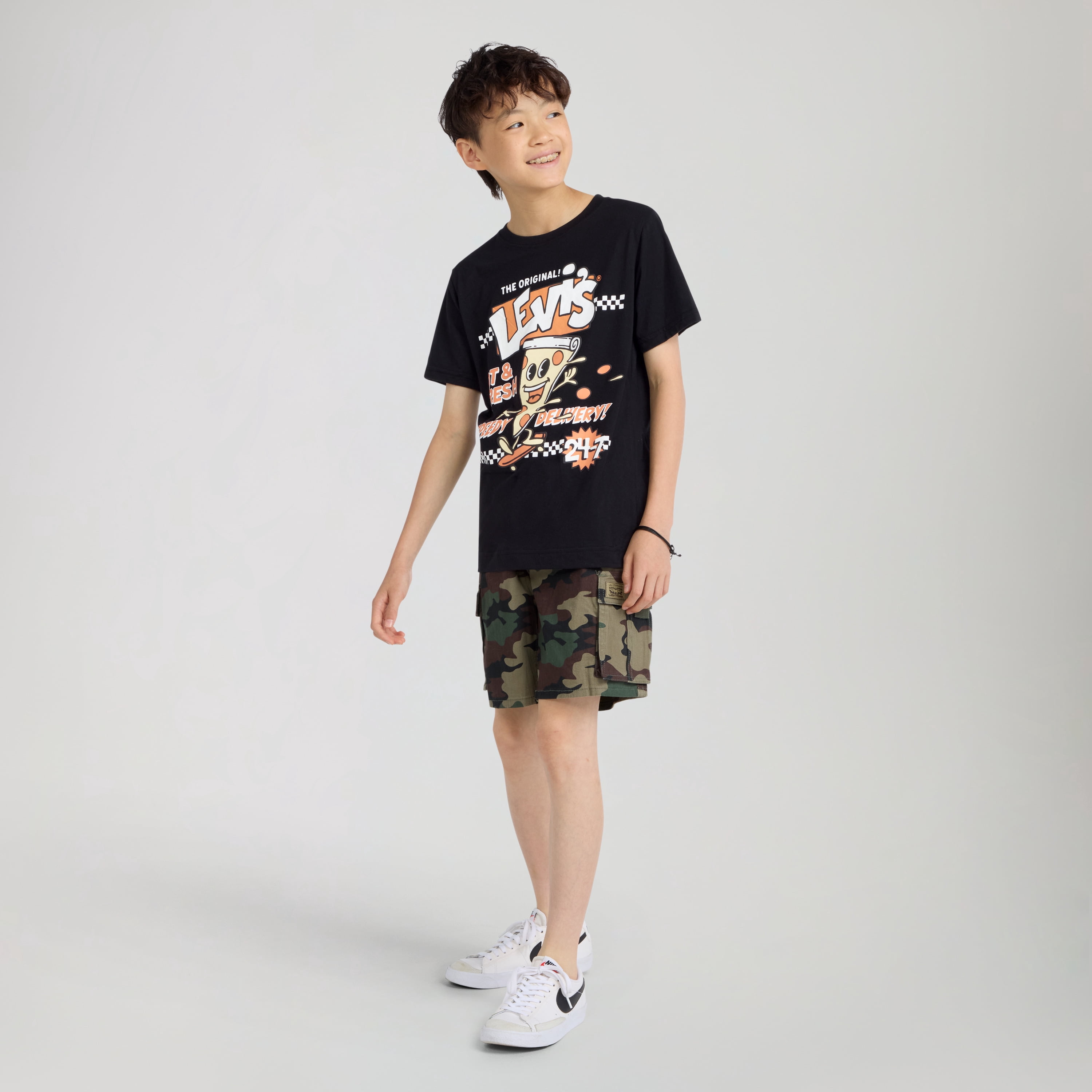Levi's Little and Big Boys Graphic Tee with Short Sleeves, Sizes 4-20