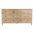 thumbnail image 4 of Grain Wood Furniture Greenport 6-Drawer Bedroom Dresser, Solid Wood with a Brushed Driftwood Finish, 4 of 6
