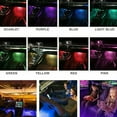 thumbnail image 2 of Multicolor Car Interior LED Light Strip RGB Under Dash Atmosphere Light with Remote Controller, 2 of 8