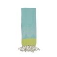 thumbnail image 2 of Peach & Oak Single Kitchen Towel, Aqua Chevron Pattern, 2 of 6