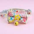 thumbnail image 1 of Cute cat Collar for Cats and Puppies, Cat Collars, Floral Bow Collar with Bell, Removable Cat Collar with Tie, 1 of 5