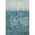 thumbnail image 2 of Addison Rugs Mayfield Premium Machine Washable Transitional Abstract Teal Rectangle Rug, 8' X 10' Machine Washable Transitional Abstract Teal Oversized Sherpa Throw Blanket, 2 of 6