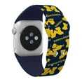 thumbnail image 5 of Wolverines HD Scattered Logo Unisex Watch Band for Apple Watch, 38/40/41mm(42mm Series 10) Long by Affinity Bands, 5 of 6