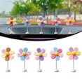 thumbnail image 2 of Cute Daisy Car Decor, Dashboard Decorations, Mini Resin Flower Rear View Mirror Accessories with Spring Funny Decorations for Car Interior Computer Desk Dashboard Ornament, 5 Pcs, 1.85x0.31", 2 of 5