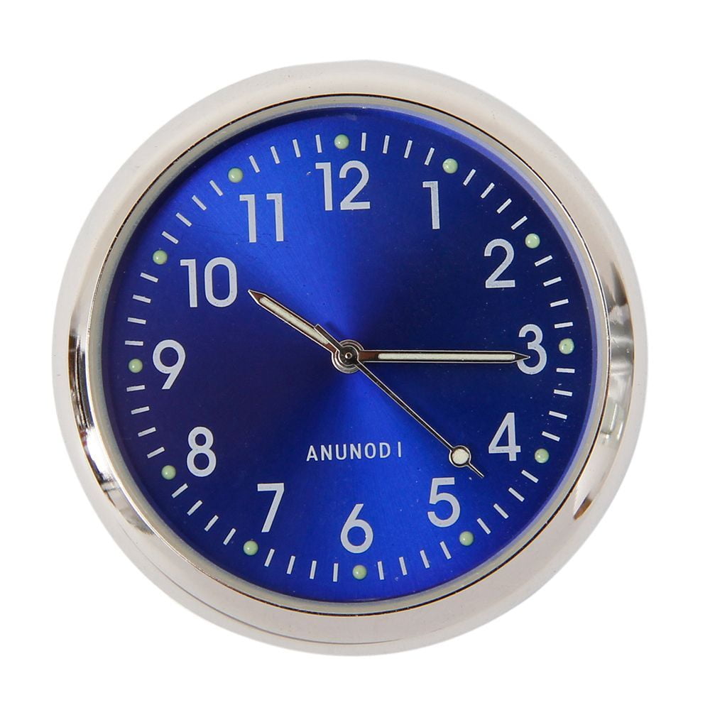Luminous Mini Quartz Watch Noctilucous Decoration StickOn Clocks BLUE