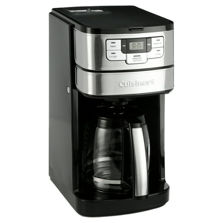Cuisinart - Automatic Grind and Brew 12 Cup Coffeemaker - Black/Stainless Steel