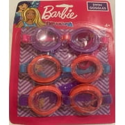 What Kids Want Barbie Dreamtopia Swim Goggles Set 3 pack
