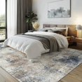 thumbnail image 3 of BEIMO Modern Abstract Area Rugs 8x10 for Living Room Bedroom, Machine Washable Rugs for Bedroom Soft Low-Pile Floor Carpet with Non Slip Backing for Dining Nursery Laundry Room, Blue Grey Rug, 3 of 8