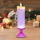 thumbnail image 3 of Vela Led Navideña, Llama de Cristal Colorido, Sin Cera, Fácil de Usar, Luz Cálida para Decoración Del Hogar, Perfecta para Fiestas Navideñas, Funciona con Pilas, Tamaño 26 X 8 Cm, 3 of 3