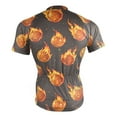 thumbnail image 4 of joogoo Flaming Basketballs Men's Cycling Jerseys Mountain Bike Short Sleeve Tops 3XL, 4 of 7