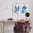 thumbnail image 3 of Stupell Industries Bold Blue Ferns Woodland Nature Botanical & Floral Painting Unframed Art Print Wall Art, Set of 2, 3 of 7