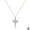 B, variant on FurNest Paved Cross Rotated Crown Necklace-DiamondCross Necklace Cross Crown Penda