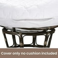 thumbnail image 2 of Hudson Comfort Papasan Microfiber Fabric Cushion Cover, 50", White, 2 of 7