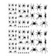 thumbnail image 1 of 2 hojas de arañas de terror impresas pegatina de Halloween pegatina de pared de miedo pegatina de pared de PVC extraíble para la oficina del bar en casa (negro), 1 of 5