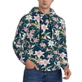 thumbnail image 2 of Sikiie Lilies Flowers Men's Hoodie, Essentials Hoodie, Sweatshirt, Pullover Hooded Sweatshirt for Men-4X-Large, 2 of 7