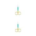 thumbnail image 3 of Seitruly Pinzas para cutículas de uñas, tijeras de acero inoxidable, galvanoplastia, impermeables, de mano, accesorio para el hogar, Spray verde dorado Pulverizar Oro Verde 2piezas Seitruly  CBP288409, 3 of 6