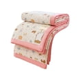 thumbnail image 6 of AZXY Summer Quilt,Cooling Comforter for Hot Sleepers,Froal Quilted Bedspreads,Reversible Stain Protection Coverlets Quilts,Air Conditioning Quilt Thin,100x150cm,Pink, 6 of 6