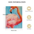 thumbnail image 2 of COMIO  Bold Abstract Flamingo Painting Canvas Wall Art, Design, 2 of 5