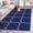 Blue, variant on 3'x5' Area Rugs, Navy Blue Boho Indoor Outdoor Area Rug for Living Room Bedroom, Farmhouse Abstract Floral Aesthetic Washable Bathroom Rugs Kitchen Floor Carpet Mats Home Decor Aesthetic