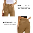 thumbnail image 3 of Pantalones cortos, pantalones vaqueros, pantalones vaqueros, talle alto, KICZOY, 3 of 6