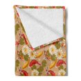 thumbnail image 2 of East Soft Flannel Fleece Throw Blanket, Japanese Koi Fishes Swimming with Lotus Flowers Yoga Boho Pattern, Cozy Plush for Indoor and Outdoor Use, 50" x 60", Multicolor, by Ambesonne, 2 of 5