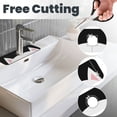 thumbnail image 3 of Pofeuu Cat Meow Print Splash Guard for Sink Faucet Sink Gadgets-Splash Guard Behind Faucet Drip Catcher for Kitchen, Bathroom,Sink Mat, 3 of 7
