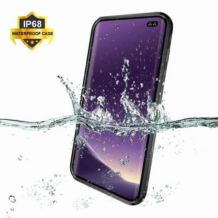 Galaxy S10 Plus Waterproof Case, Shockproof Built-in Screen Protector Case Full-Body Rugged Resistant Protective Hard Cover For Samsung Galaxy