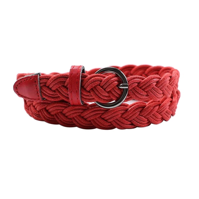 Dama Cinturón Delgada Cintura de Vestido Accesorios rojo Hugo Cinturón de cintura trenzada para mujer