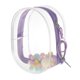 thumbnail image 4 of Bolsa de exhibición de figuras transparente con llavero, vitrina portátil para coleccionables mediano grande violeta, 4 of 9