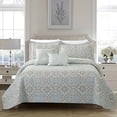 thumbnail image 2 of Home Soft Things 5 Piece Printed Microfiber Diego Quilts Set Diego - Oversized King, 2 of 5