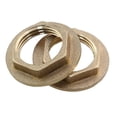 thumbnail image 3 of 3PCS G1/2 Brass Hexagonal Flange Lock Nuts Gold Thickened Fastener Water Tank Connector Suitable for Gas and Oil Pipeline, 3 of 5