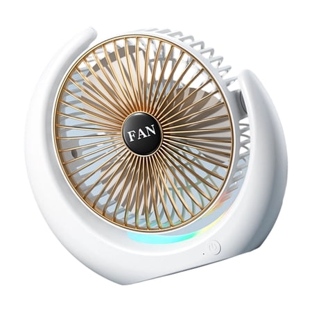 Quiet Desktop Fan Adjustable Light Speed Texture for Home Various Space