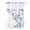 blue, variant on No Hook Shower Curtain with Snap-in Liner, Grey Purple Botanical Waterproof Fabric Bathroom Curtains, Watercolor Spring Floral Summer Leaf Bath Curtains & Mesh Top Window 60"x72"