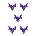 thumbnail image 1 of kurtrusly Beauté de Robe de Mariée avec Coudre sur Perles Garniture Patchs Faits avec Acrylique Large Application Polyvalente Violet 5Set, 1 of 6