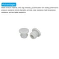 thumbnail image 4 of Uxcell Silicone Snap in Locking Hole Plugs for Kitchen  Bulkheads Waterproof Sealing Plugs 7mm/0.28 Inch Grey,20PCS, 4 of 6