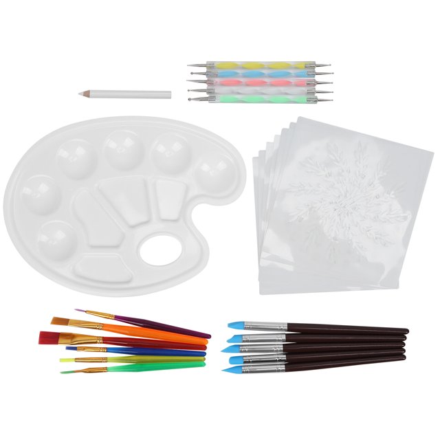 27Pcs Mandala Dotting Outils Couleur Peinture Modèle Poterie Art Brosse Combinaison