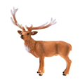 thumbnail image 1 of Modèle Animal Jouet pour Enfants Cerf Rouge Solide Décoration Statique, 1 of 5