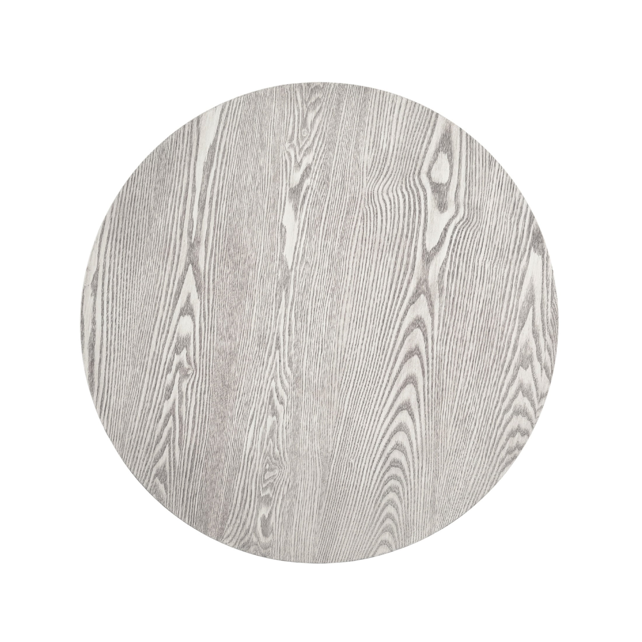 31.5'' Round Coffee Table with Hidden Storage Compartment, Solid Wood Veneered Modern Fluted Accent End Tea Table