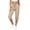 Khaki, variant on Costeam Womens Solid Color High Waist Straight Leg Cropped Capris and Shorts with Side Pockets Loose Fit Elastic Waist Dual Style Casual Bottom Pants
