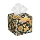 thumbnail image 1 of Fotbe Mushrooms Honeycomb Porta Pañuelos Decorativo de Cuero, Caja Cuadrada Moderna para Pañuelos Faciales, Organizador y Dispensador 5x5x5'', 1 of 7